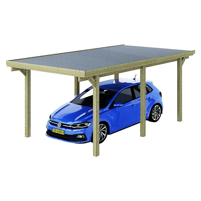 Outdoor Life Products Carport CONDOR - l x b: 512 x 322 cm, Inrijhoogte: 2,15 m - Toepassingsvoorbeeld