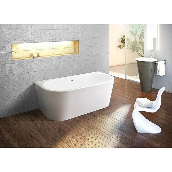 Ottofond Freistehende Badewanne Siesta - 165 x 75 cm, Sanitäracryl, Weiß - Stimmungsaufnahme