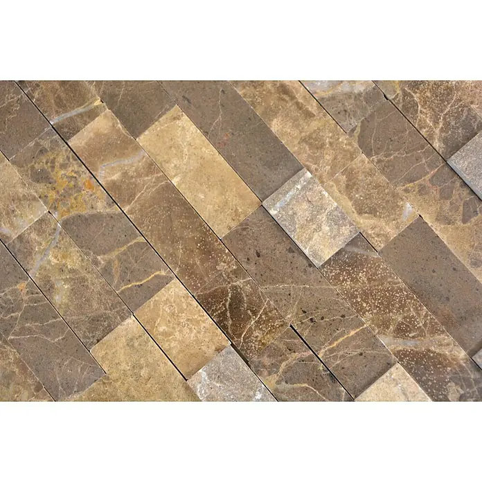 Selbstklebemosaik SAM 4NM52 - 30 x 27,5 cm, Naturstein, Braun - Detailaufnahme