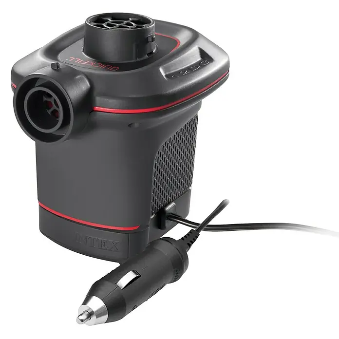 Luftpumpe Quick-Fill - 12-V-Anschluss für Zigarettenanzünder, 870 l/min Luftvolumen - Diagonale Ansicht