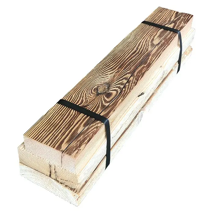Altholzbretter - Anfallende Breite: 8 cm - 12 cm, L x S: 0,5 m x 3,2 cm, 3 Stk. - Diagonale Ansicht