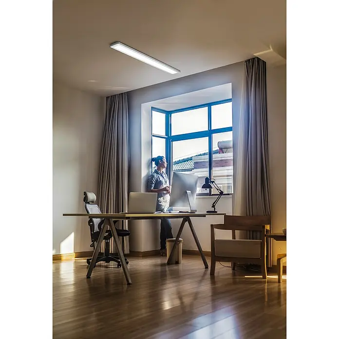 Ledvance LED-Deckenleuchte Office Line - L x B x H: 119,5 x 13,4 x 4,6 cm, Kaltweiß - Stimmungsaufnahme