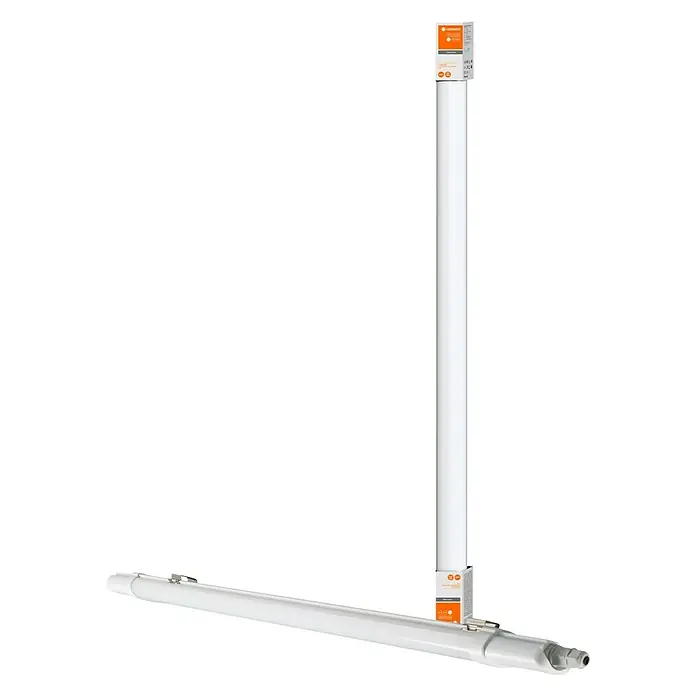 Ledvance LED-Feuchtraum-Lichtleiste Submarine Slim - 18 W, Länge: 124,5 cm, Neutralweiß, IP65 - Diagonale Ansicht