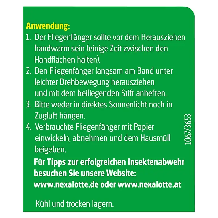 Nexa Lotte Fliegenfänger - 4 Stk. - Rückansicht