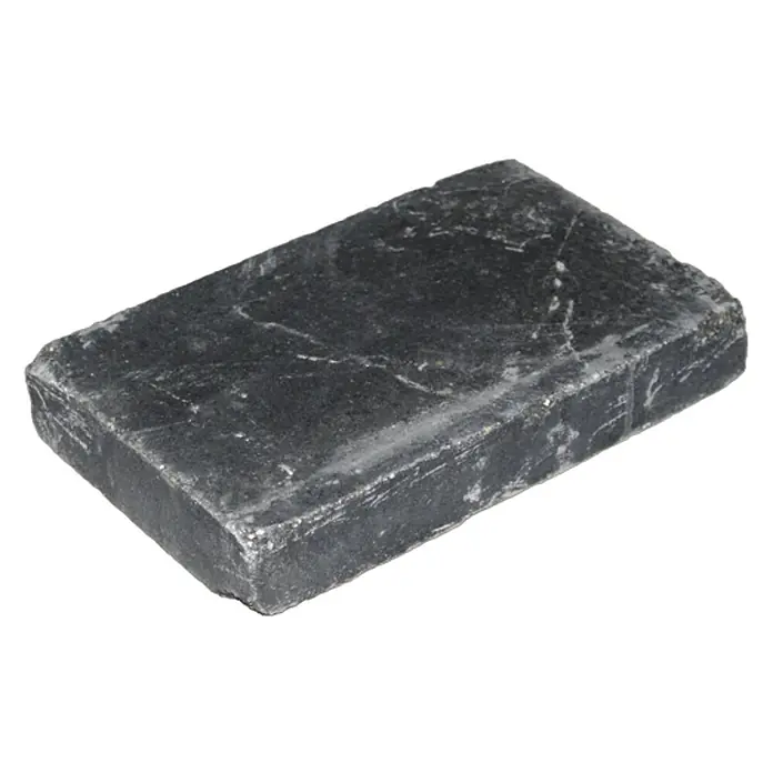 Seesteiner Mauerabdeckplatte Quadro Antik - L x B x H: 36 x 22 x 6 cm, Anthrazit, Beton - Diagonale Ansicht
