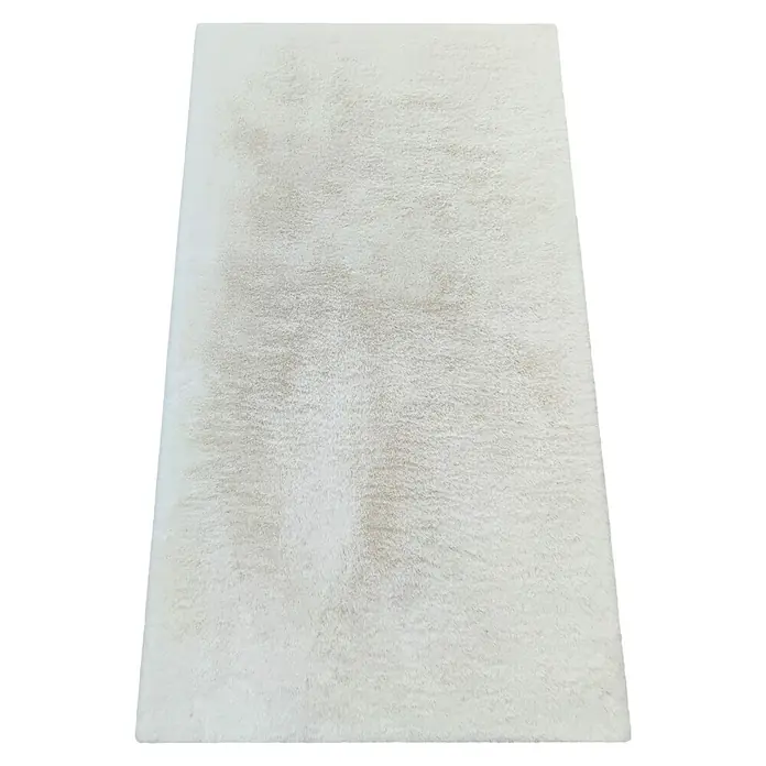 Alfombra de pelo corto Sofi - Crudo, 170 x 120 cm, 100% poliéster - Vista angular