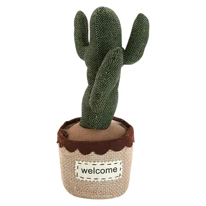 Tope para puertas Cactus - Verde/Marrón, Número de componentes: 1 ud. - Vista frontal