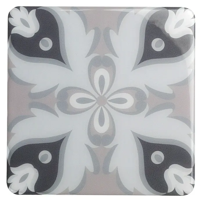 Vinilo para azulejos 3D Azulejo - 15 x 15 cm, 4 piezas, Rosado - Vista superior