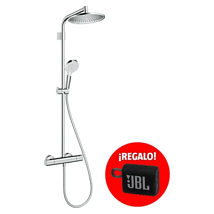 Hansgrohe Sistema de ducha Crometta S240 - Con grifo termostático, Número de tipos de chorro: 2 ud., Cromo - Imagen de campaña