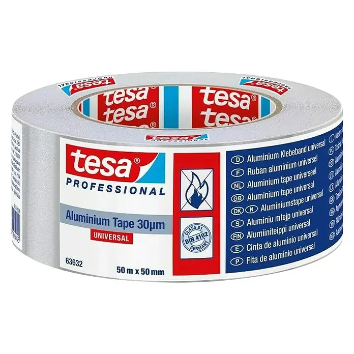 Tesa Aluminijska traka - Š x D: 55 mm x 5 m - Pogled sprijeda