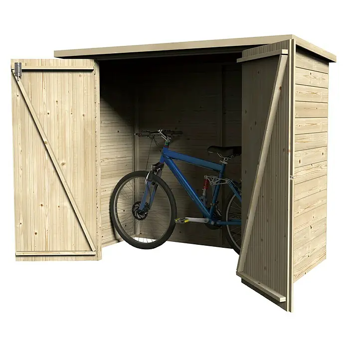 Décor et Jardin Caseta para jardín Bike Box - 193 cm, 98 cm, Madera, Natural