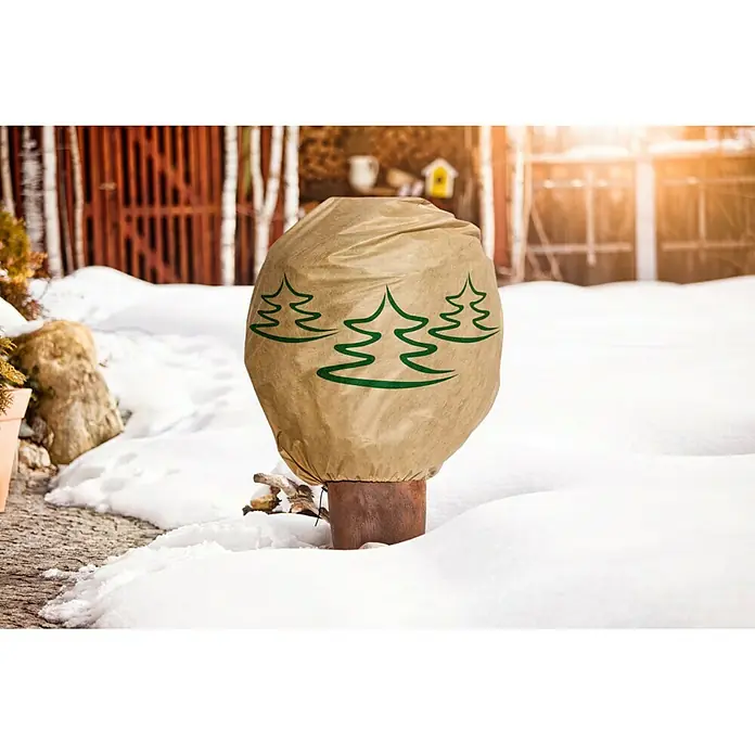 Windhager Winterschutzhaube Protect - L x B: 1,1 x 1,1 m, Motiv: Tannenbaum