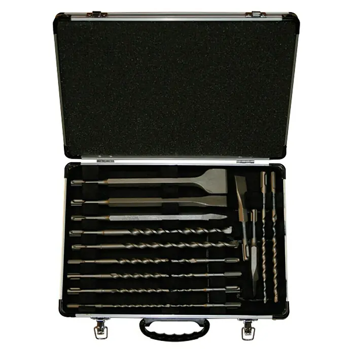 Makita Set de brocas SDS-Plus y cinceles D-19180 - 17 pzs. - Vista descendente