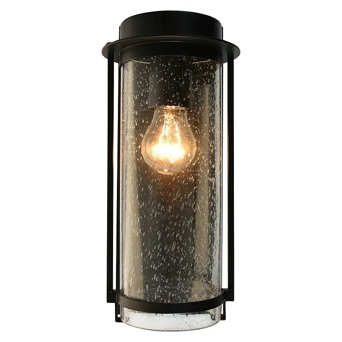 Starlux Außenwandleuchte Elmo - 10 W, 17 x 12 x 33 cm, Anthrazit/Weiß, IP44 - Vorderansicht