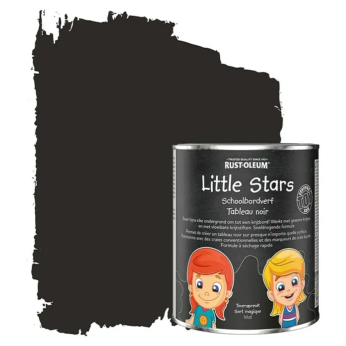 Rust-Oleum Little Stars Schoolbordverf - Toverspreuk, 750 ml, Mat - Informatieweergave