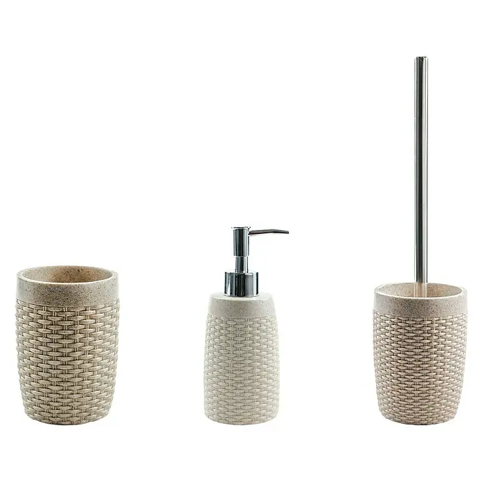 Bath Stage B-Suit Set de accesorios de baño - 3 pzs., Arena - Vista frontal