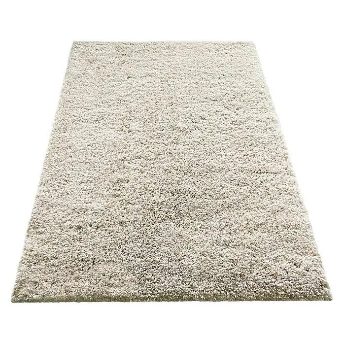 Alfombra de pelo largo Tibet - Beige, 290 x 190 cm, 100% poliéster - Vista angular