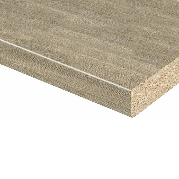 Mehrzweckplatte PE - Eiche Quarz, L x B x S: 260 cm x 60 cm x 28 mm - Detailaufnahme