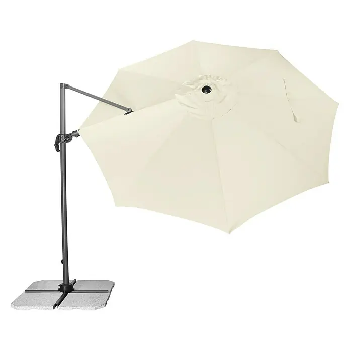 Derby Ravenna Pendelschirm Ravenna - Natur, Durchmesser: 316 cm - Ansicht von oben