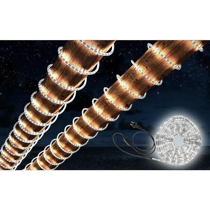 Globo Tira de luces LED - 6 m, Blanco neutro, IP44 - Primer plano