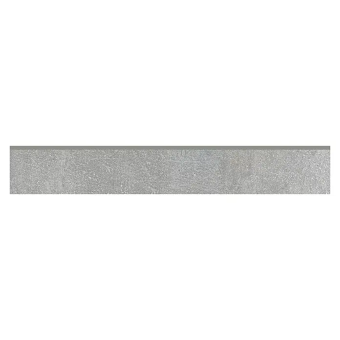Sockelfliese One Grey - 7,2 x 74,5 cm, Grau, Matt - Vorderansicht