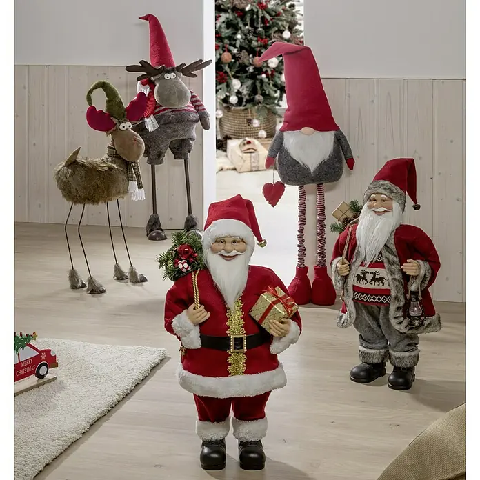 Weihnachtsmann mit Laterne - Höhe: 60 cm - Stimmungsaufnahme