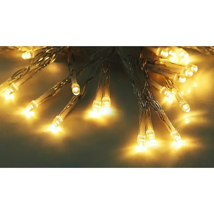 Globo Solar-Lichterkette - 10 m, IP44, Anzahl LED: 50 Stk., Lichtfarbe: Warmweiß - Stimmungsaufnahme