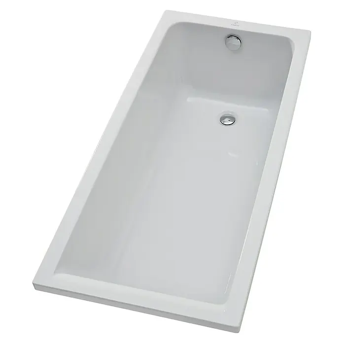 Camargue Badewanne Orlando - 140 x 70 cm, Sanitäracryl, Weiß - Diagonale Ansicht