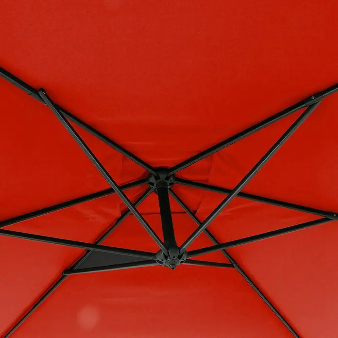 Sunfun Ampelschirm Toscana - Chili, 200 x 250 cm - Detailaufnahme