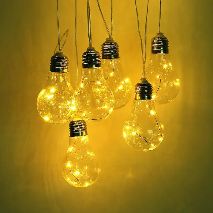 Globo Solar-Lichterkette - 10 x 0,3 W, Klar - Bildausschnitt