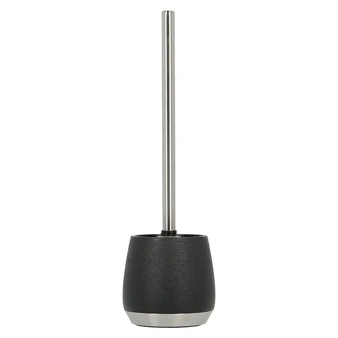 Camargue Bosse WC-Bürstengarnitur - Polyresin, Schwarz - Vorderansicht