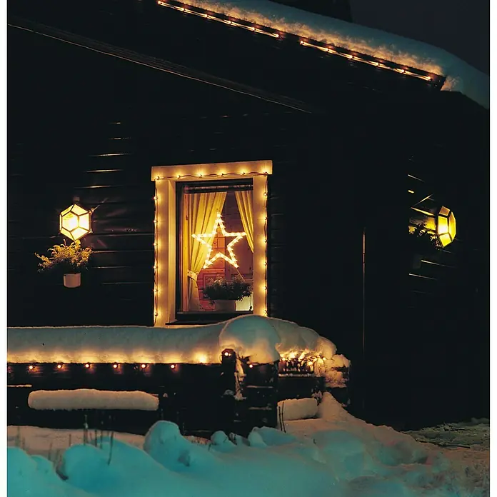 Konstsmide Led-kerstverlichting Ster - Binnen, 35 lampen, b x h: 50 x 47 cm, Warm wit - Vooraanzicht
