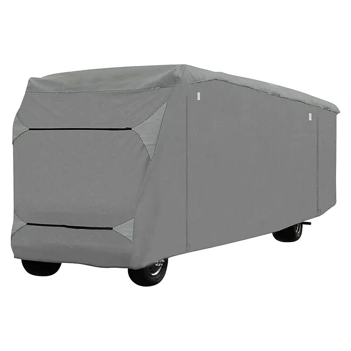 Wohnmobil-Abdeckplane - L x B x H: 660 x 235 x 275 cm, Grau - Diagonale Ansicht