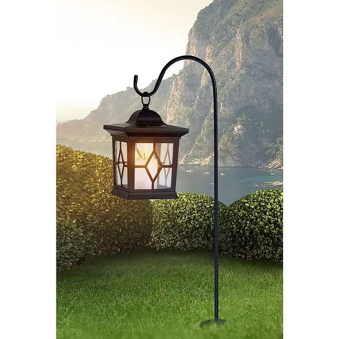Globo Solarleuchte Laterne - LED, Kunststoff, IP44 - Stimmungsaufnahme
