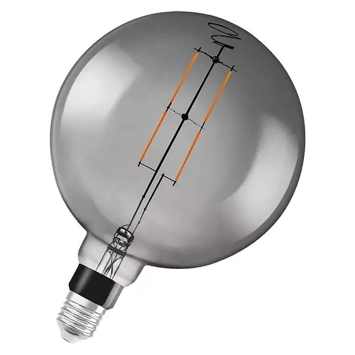 Ledvance Smart+ WiFi Bombilla LED inteligente Vintage Globo Smoke - E27, 6 W, 500 lm - Vista frontal
