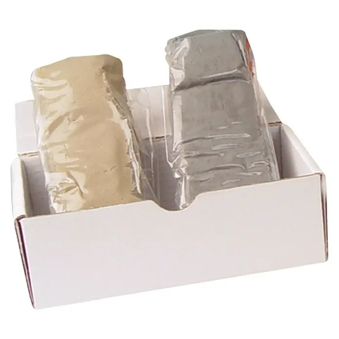 Collak Masilla epoxi Box bicomponente (2x250g) - Gris/beige, 500 g - Vista angular