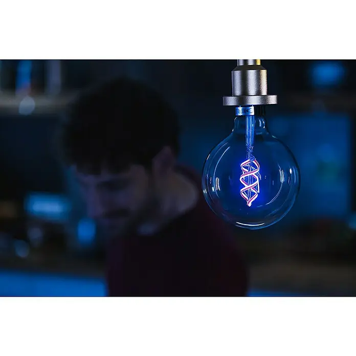 Ledvance Smart+ WiFi Bombilla LED inteligente Vintage Globo - E27, 30 W, 300 lm - Producto en uso