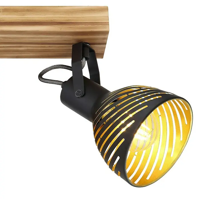 Globo Deckenstrahler LENNA - 40 W, L x B x H: 30 x 12,5 x 25 cm, E27, 2 Stk. - Detailaufnahme