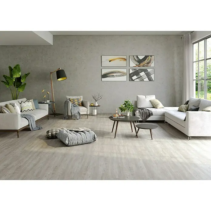 LOGOCLIC Laminado AC5-33 Roble Titanio - 1.200 x 196 x 10 mm, AC5