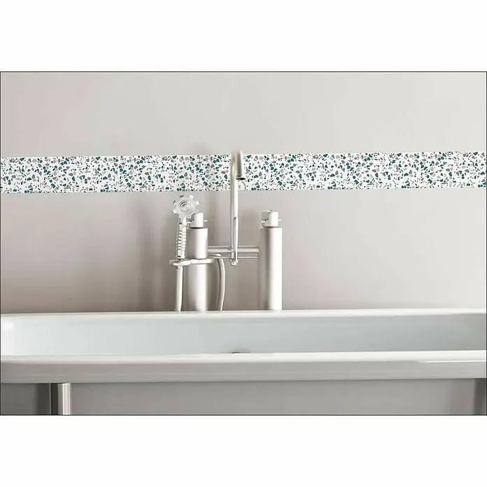Adhesivo para cenefas Terrazo azul - An x Al: 60 x 5 cm - Foto ambiente