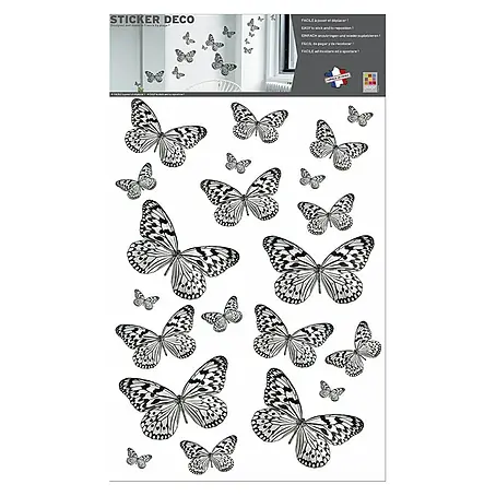 Adhesivos decorativos Mariposas B&W