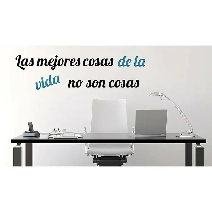 Vinilos decorativos Las mejores cosas - 1 pieza, Multicolores, An x Al: 24 x 68 cm - Foto ambiente