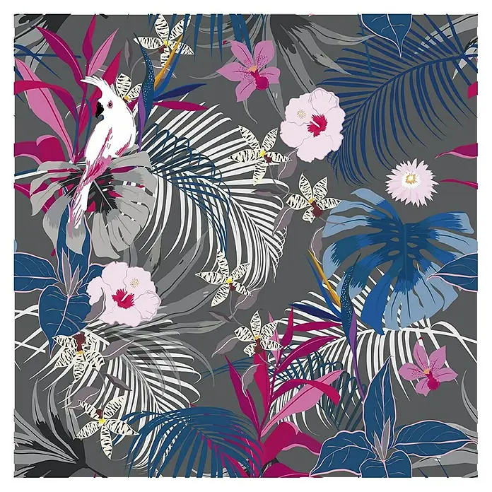 Vinilo para azulejos Noche de verano - 15 x 15 cm, 6 piezas, Azul - Primer plano