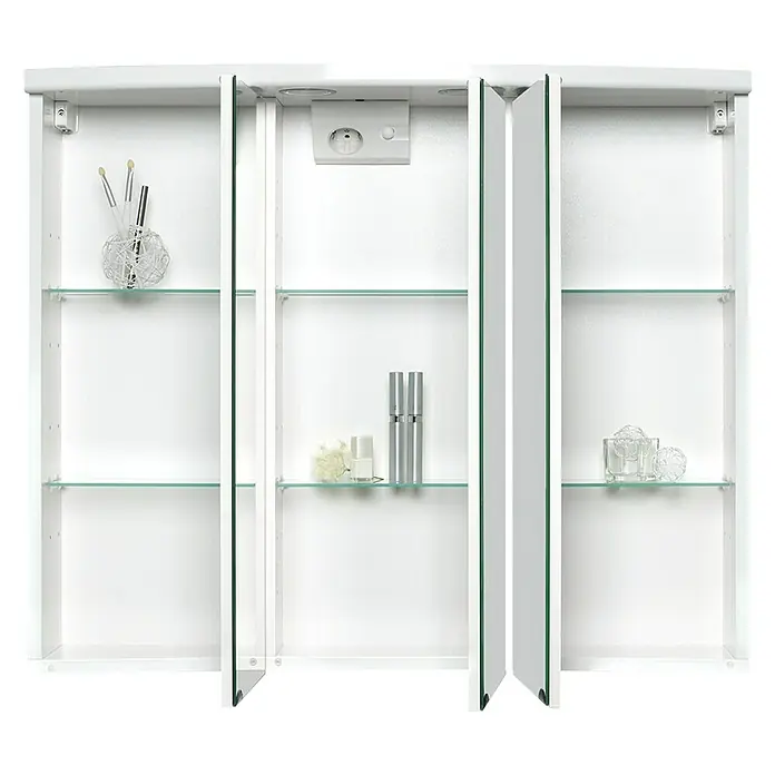 Sieper LED-Spiegelschrank Ancona - B x H: 82,5 x 69,1 cm, Mit Beleuchtung, MDF, Weiß - Detailaufnahme
