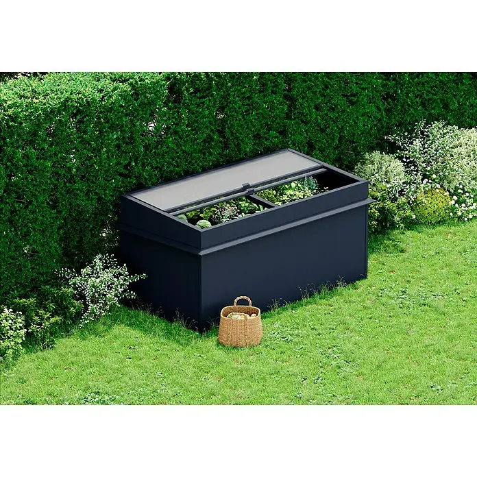 Gardol Hochbeet - L x B x H: 2 x 1 x 0,76 m, Stahl, Anthrazit - Stimmungsaufnahme