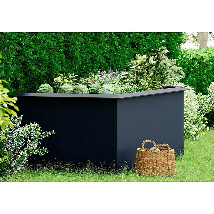 Gardol Hochbeet - L x B x H: 2 x 1 x 0,76 m, Stahl, Anthrazit - Stimmungsaufnahme