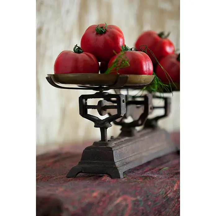 Figura decorativa Tomate rojo - L x An x Al: 7 x 7 x 8 cm, Plástico