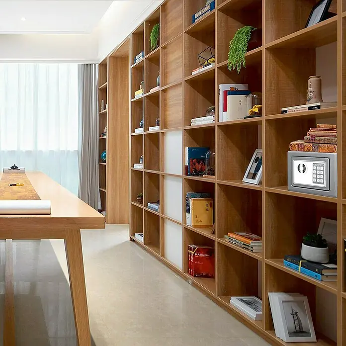 Rottner Möbeltresor Homestar - Elektronisches Zahlenschloss, L x B x H: 17 x 23 x 17 cm, Anthrazit