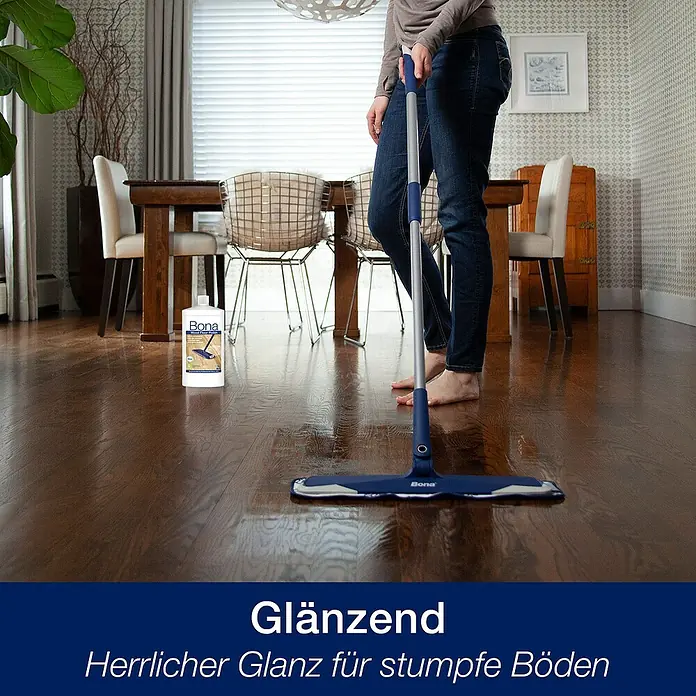 Bona Pflegemittel Polish - 1 l, Glänzend, Geeignet für: Parkett - Anwendungsbeispiel