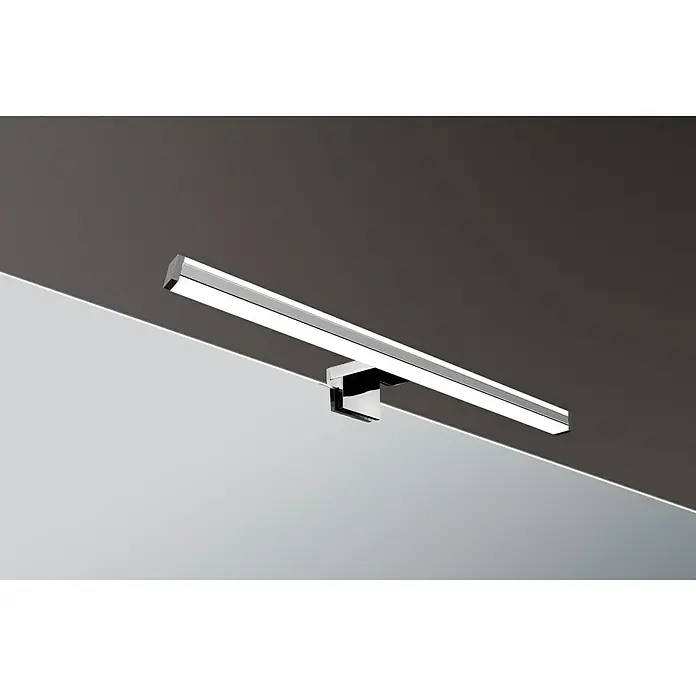 Aplique LED para espejo Kappa - 9 W, Cromo, L x An x Al: 10 x 40 x 6 cm